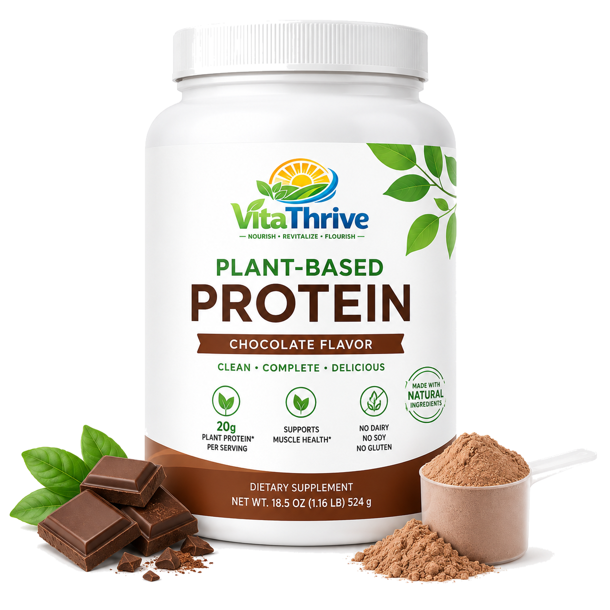 VitaThrive Plant-Based Protein – Chocolate